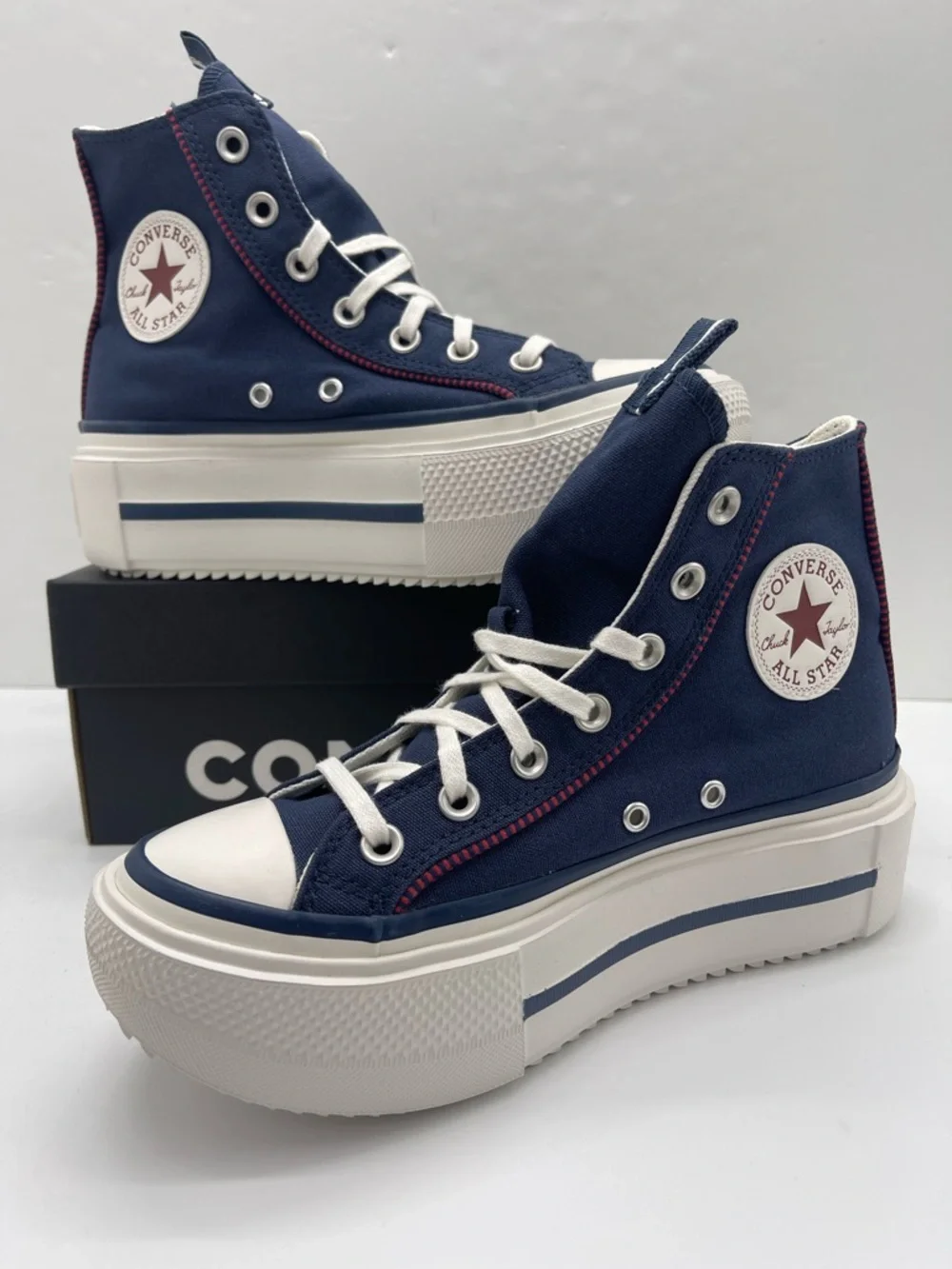 Converse WMNS Chuck Taylor All Star High Top Platform Sneakers Size 7 419252C - Picture 15 of 16